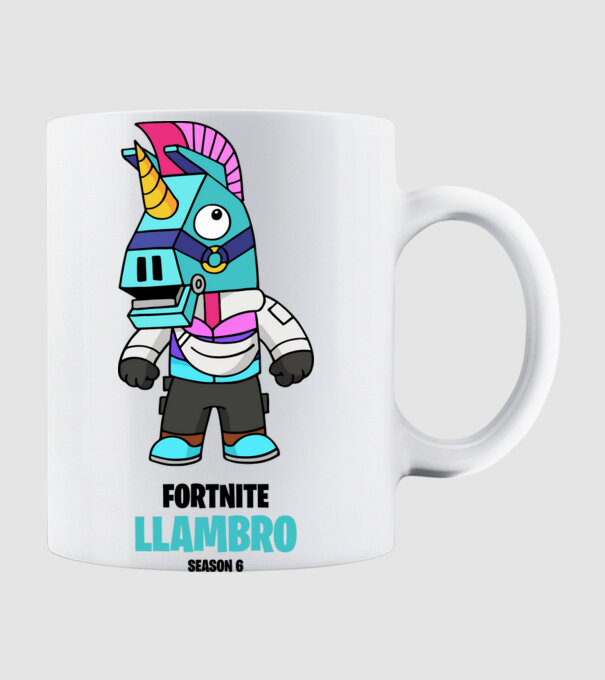 Llambro - Fortnite Season 6 minta fehér pólón