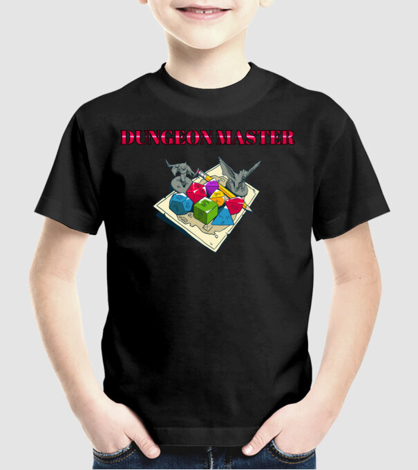 DM table minta fekete pólón