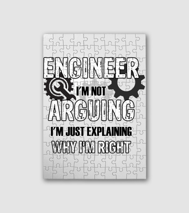 Engineer minta fehér pólón