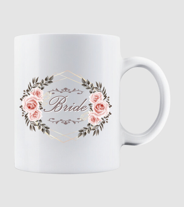 Bride minta fehér pólón