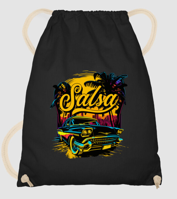 SALSA minta fekete pólón
