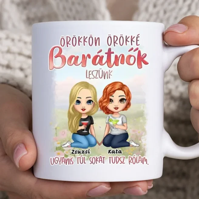 Tavaszi barátnők bögre