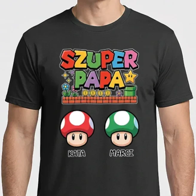 Szuper Papa retró gamer